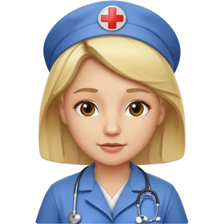 Hot nurse blonde wild short hair emoji