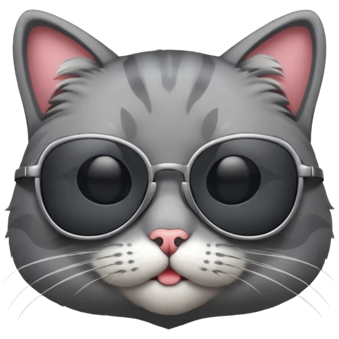 Cat wearing sunglasses emoji