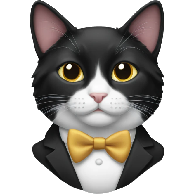 tuxedo cat emoji