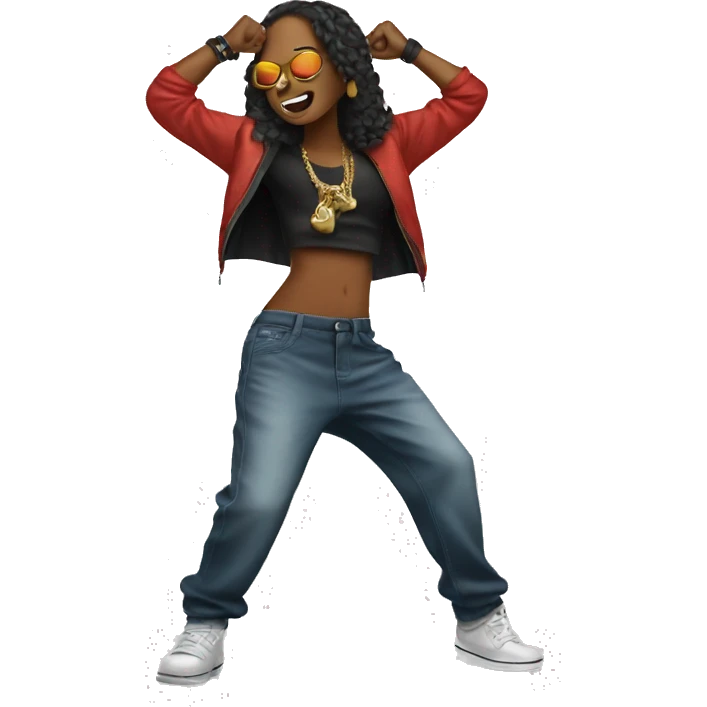 Hip hop dance emoji