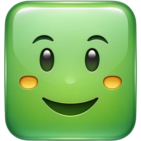 laughing green square emoji