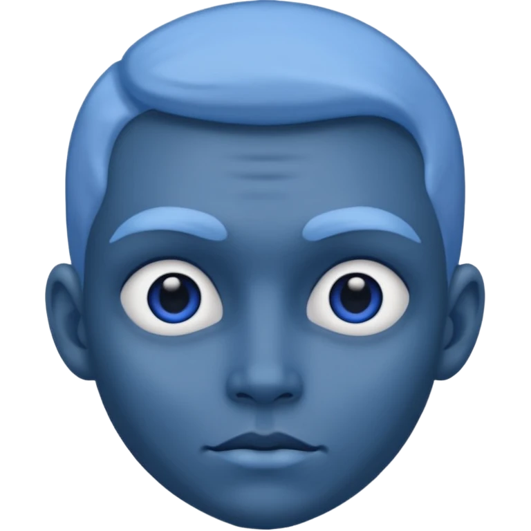 Bleu face emoji