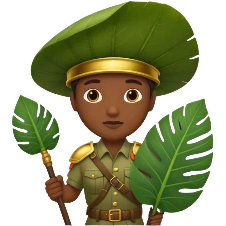 Jungle Guard – leaf shield. emoji
