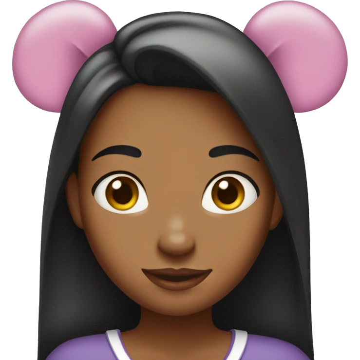Girl with Minnie ears emoji