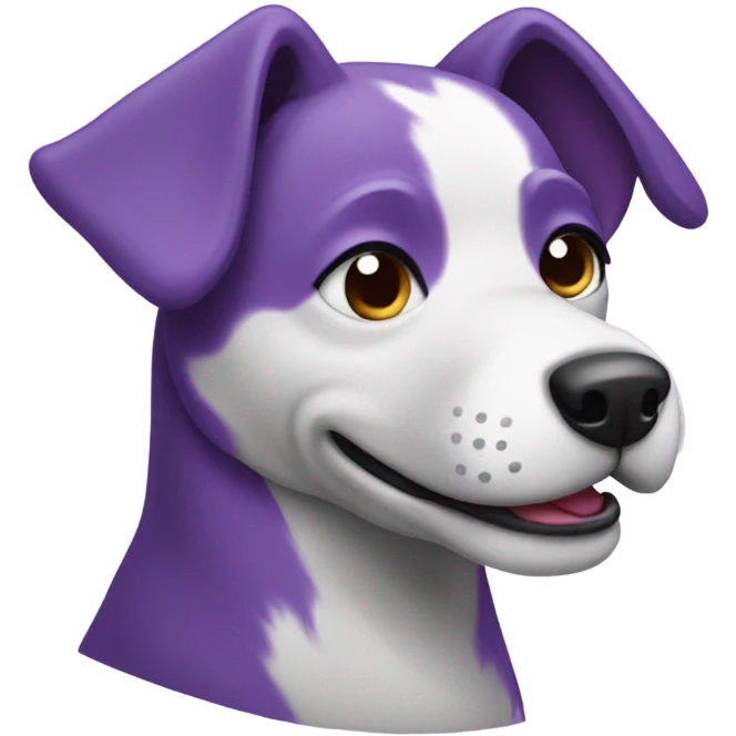 Purple dog emoji