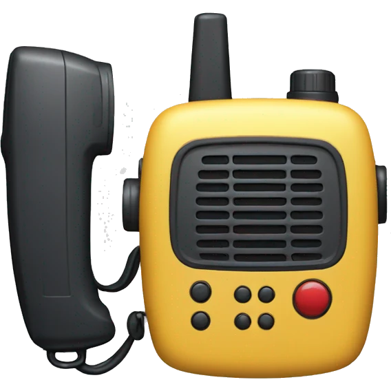 80's Walkie talkie emoji