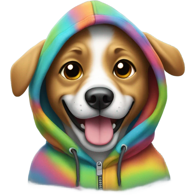 Dog in hoodie emoji