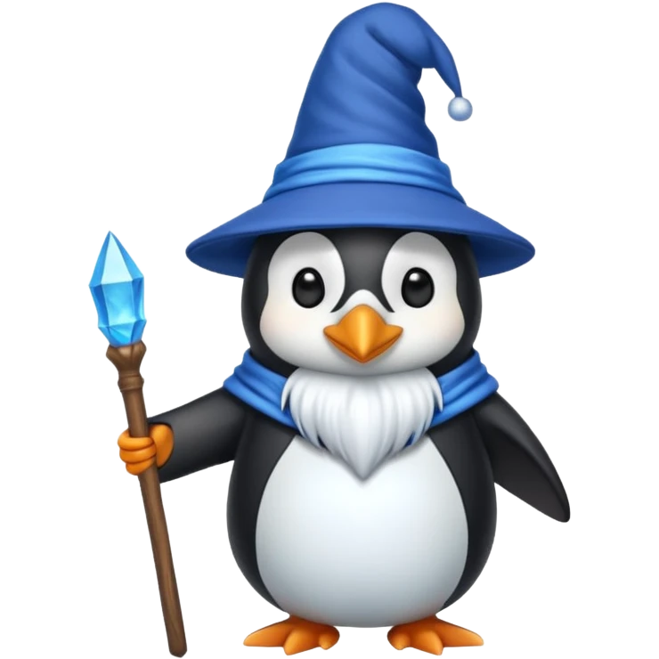 Penguin Wizard emoji