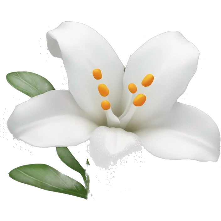 lirio blanco emoji