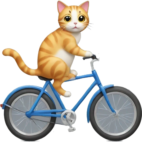cat on a bike emoji