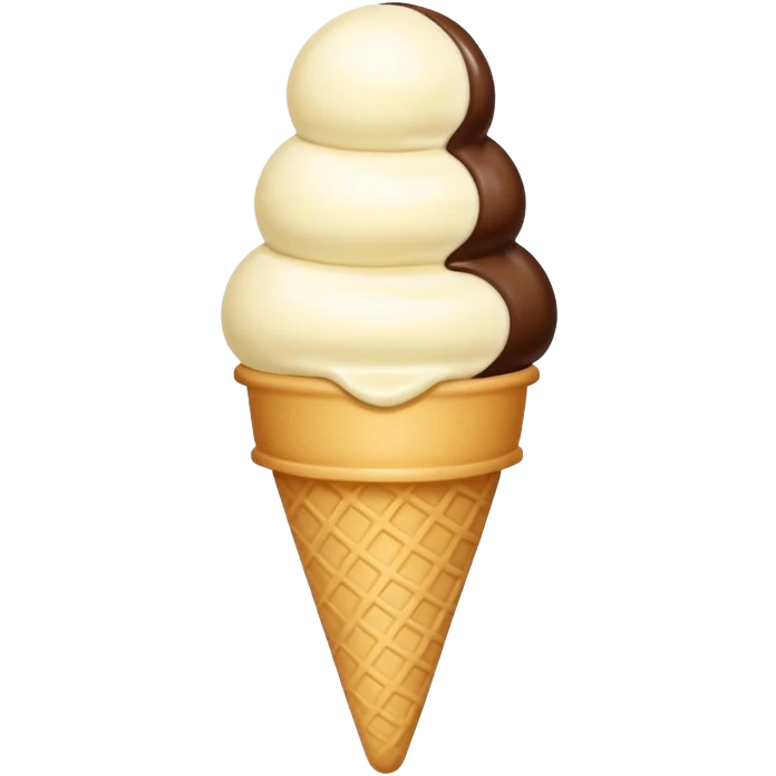 shy vanilla ice cream emoji