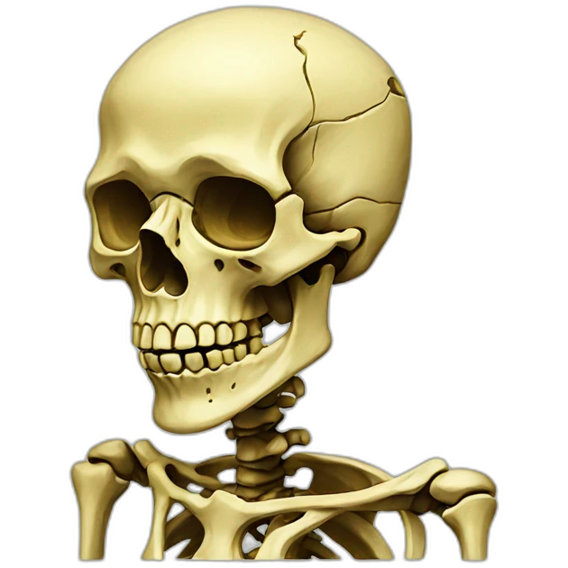 Van gogh Skeleton emoji