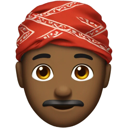 Red bandana emoji