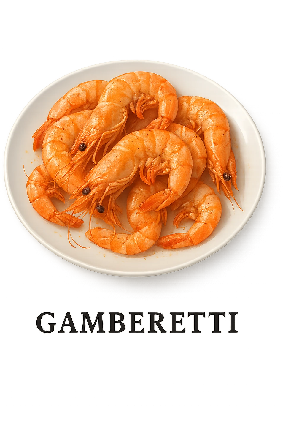 Gamberetti su un piatto emoji