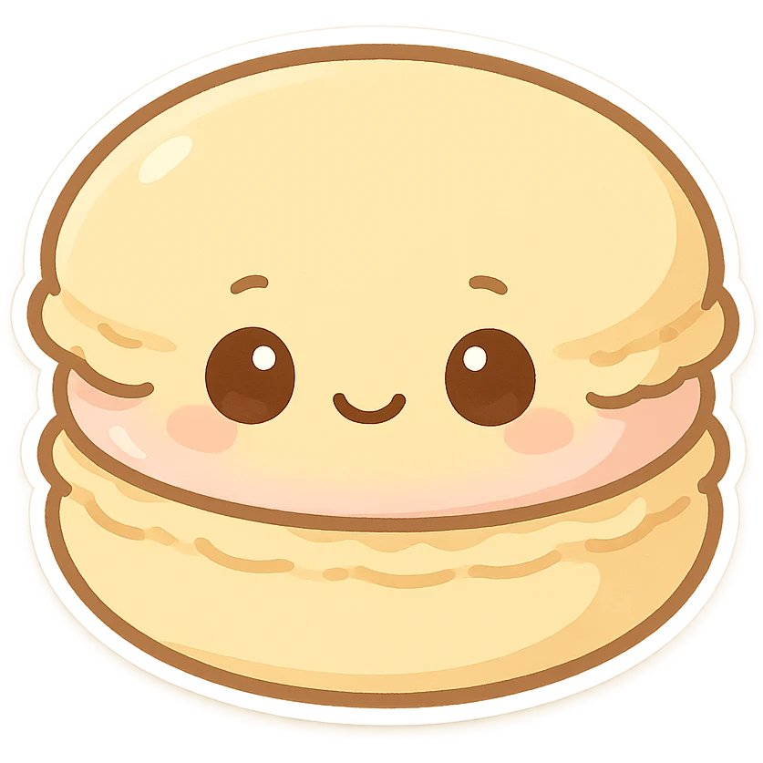 一个马卡龙甜品 emoji