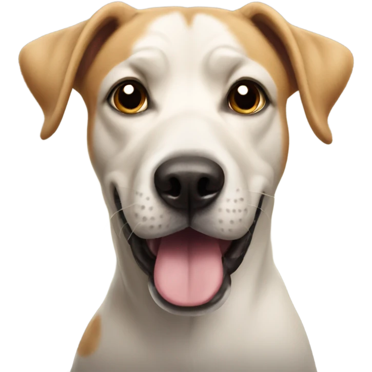 Cross eyed dog emoji