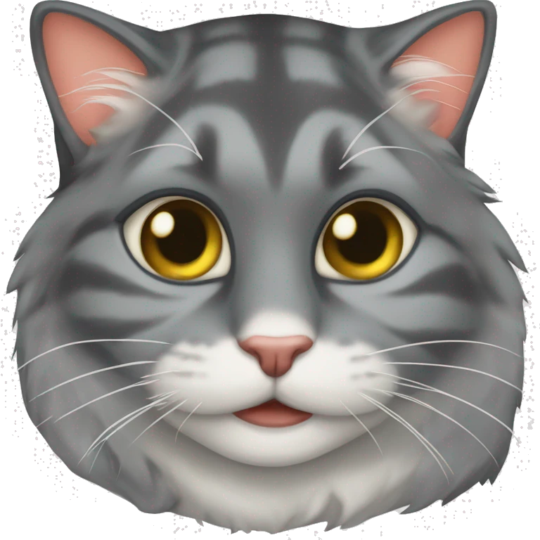 Лысая кошка с сердцем  emoji