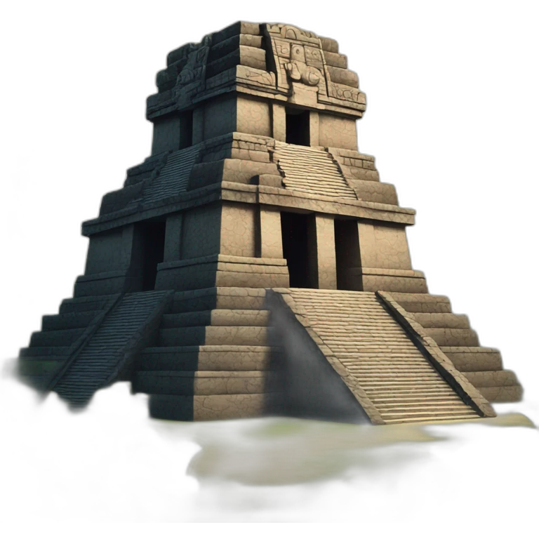 temple maya jaguar noir emoji