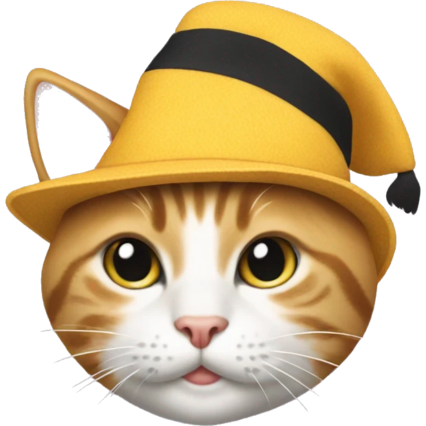 Cat now’s its hat  emoji
