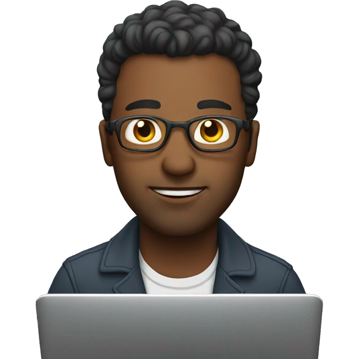 man on laptop emoji