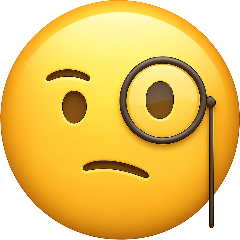face with monocle emoji emoji