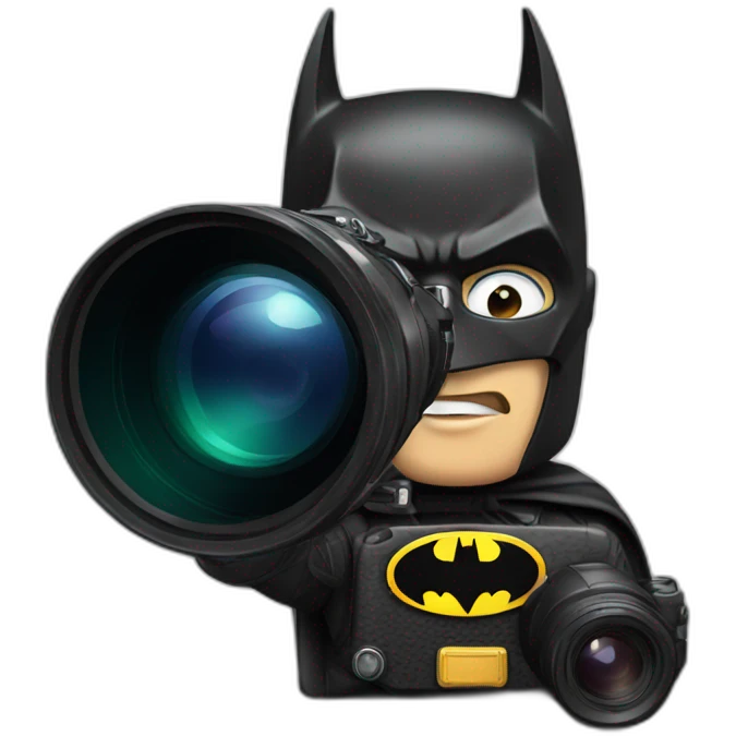 batman with camera emoji