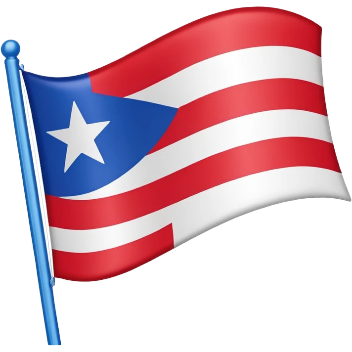 Post independence Puerto Rican flag emoji
