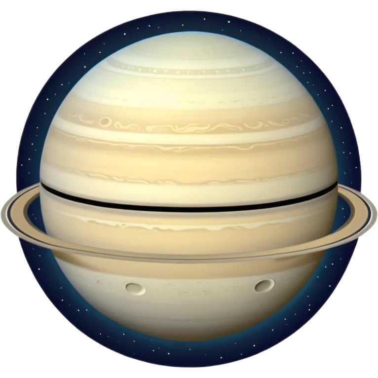 Saturn with 2nd largest moon emoji
