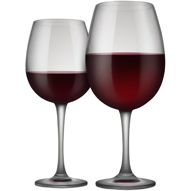 Red wine with full glass emoji