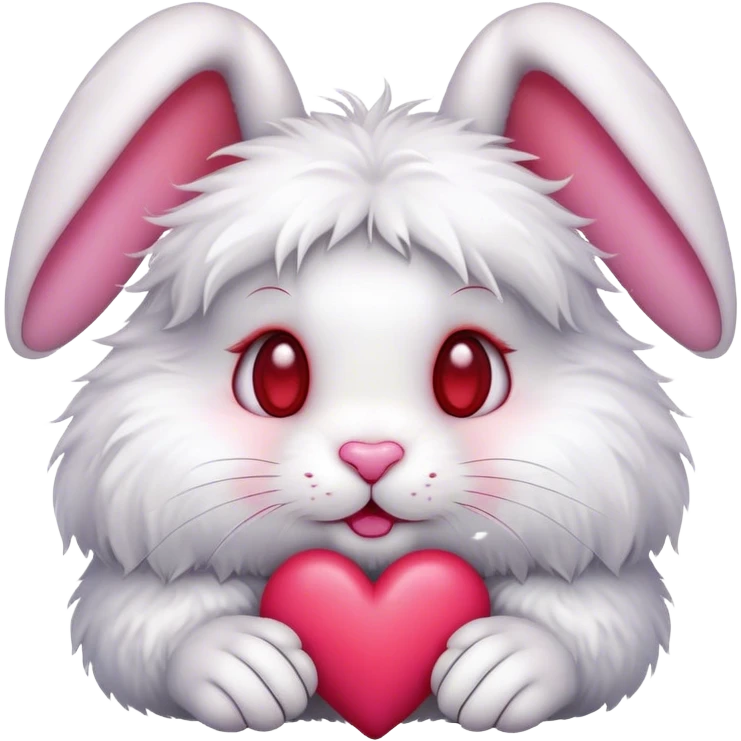 Rabbit with red heart emoji