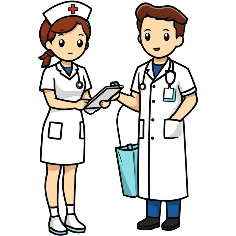 A nurse noticed the man's large erectio n emoji