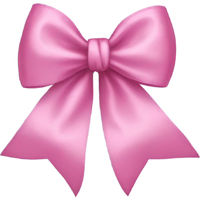 Pink silk bow emoji