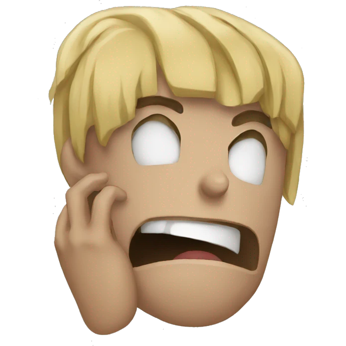mma fighter facepalm scream emoji
