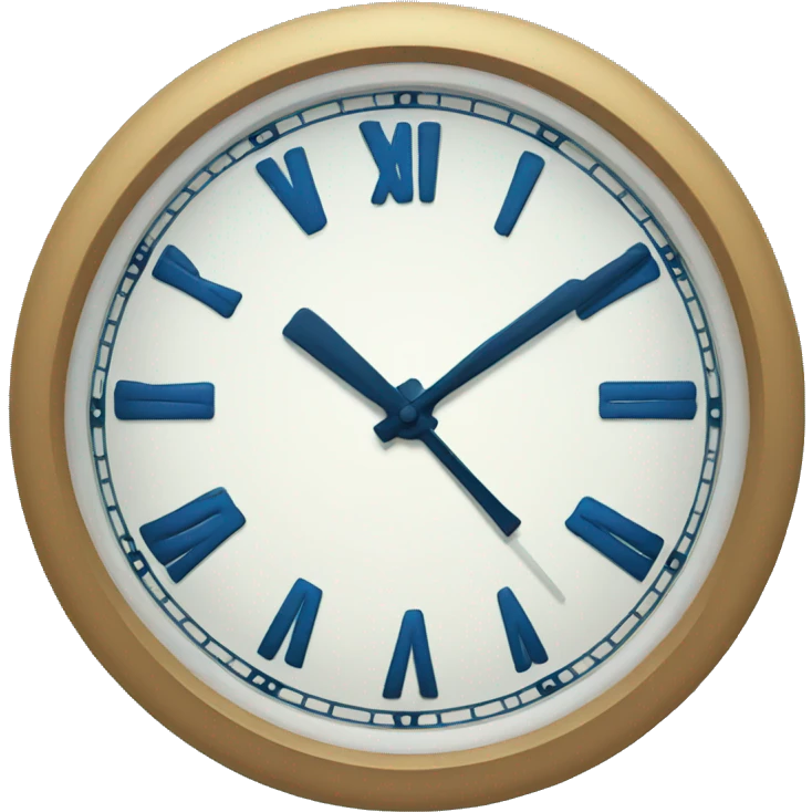 blue clock emoji