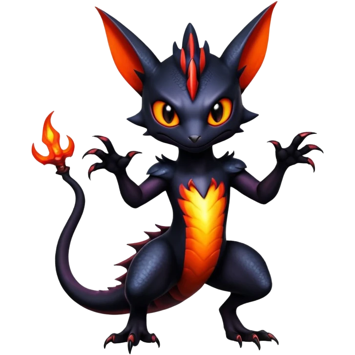 Shiny Epic Badass Gothic Noibat-Salandit-Litten-Hybrid emoji