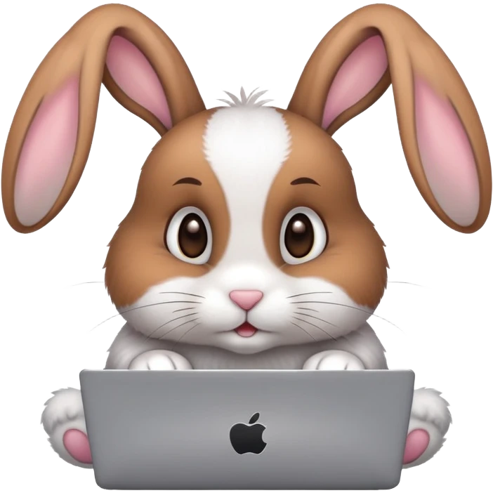bunny with a laptop emoji