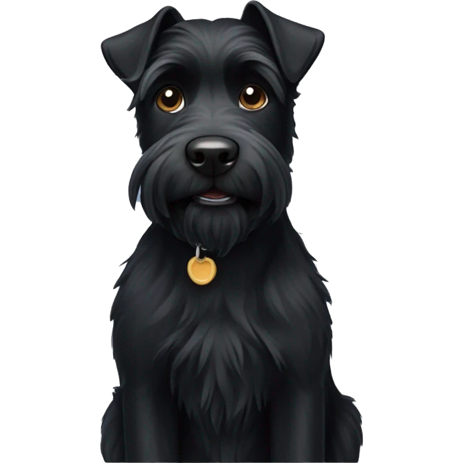 Black terrier emoji