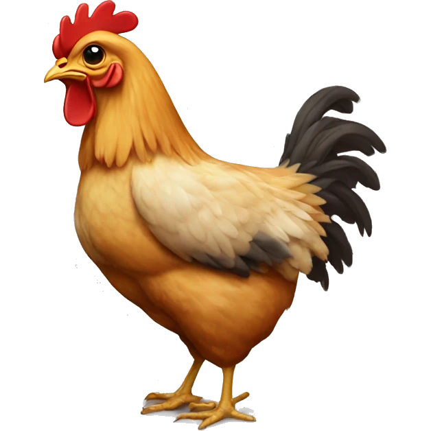 chicken with heart emoji
