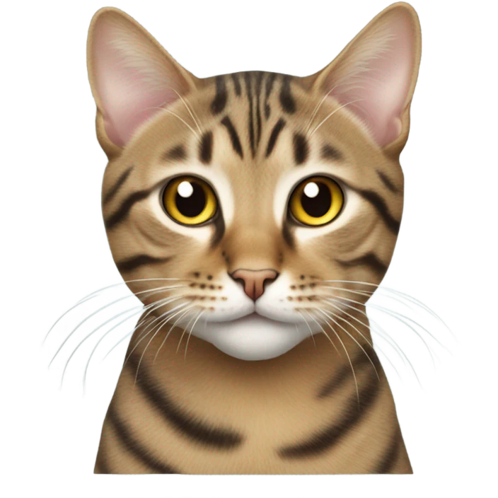 Tabby cat with MCX emoji