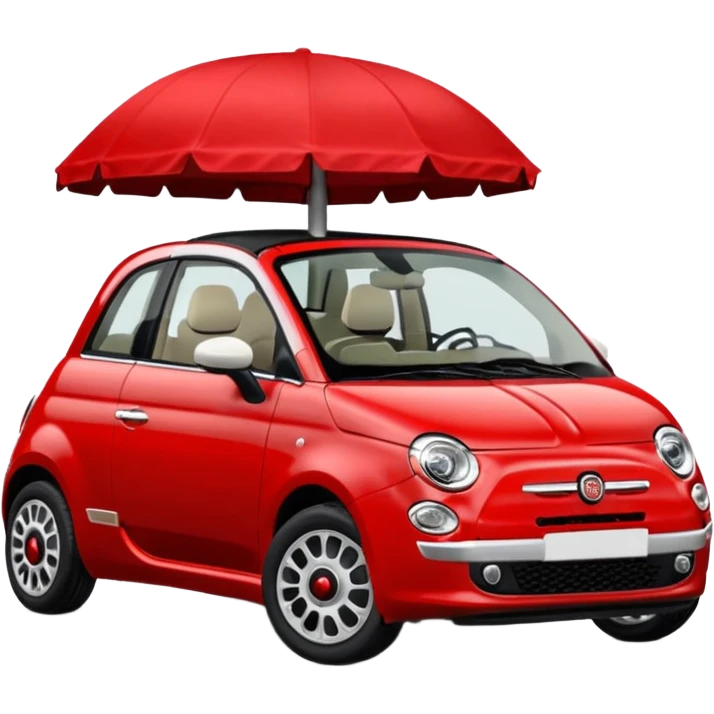 FIAT 500 1.0 HYBRID CABRIO rosso emoji