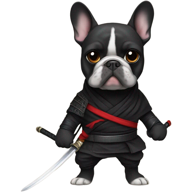 Frenchie ninja emoji