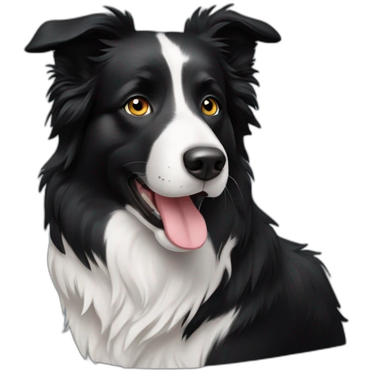 Border collie dog emoji