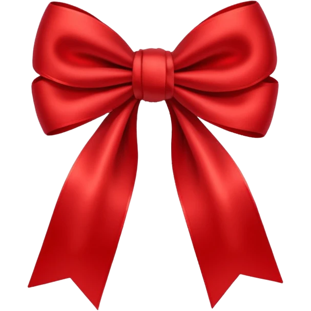 Red bow emoji