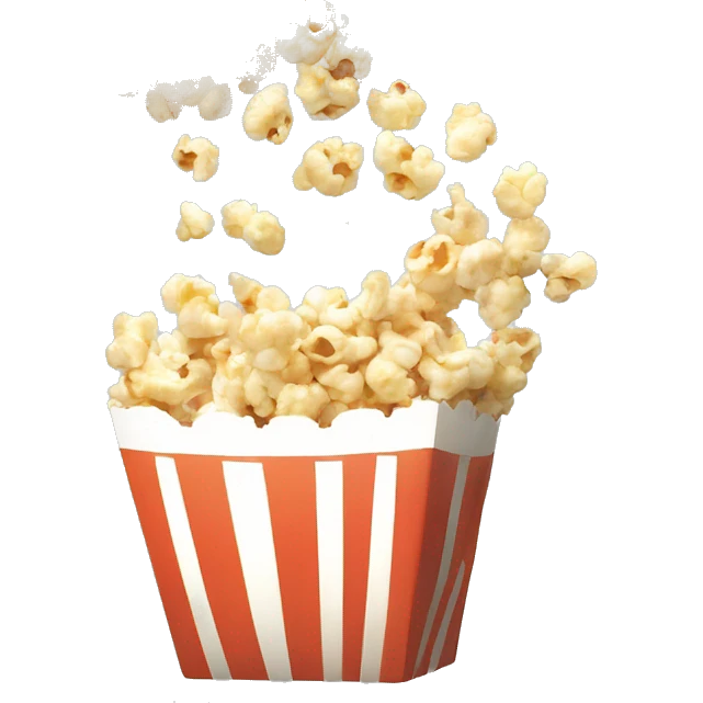 Popcorn kernel being digested￼￼ emoji