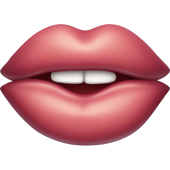 lips with smirk emoji