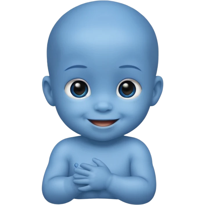 blue baby emoji
