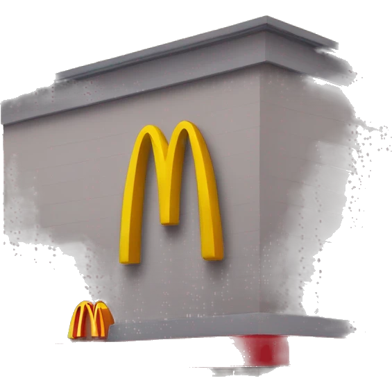 mcdonalds restaurant front emoji