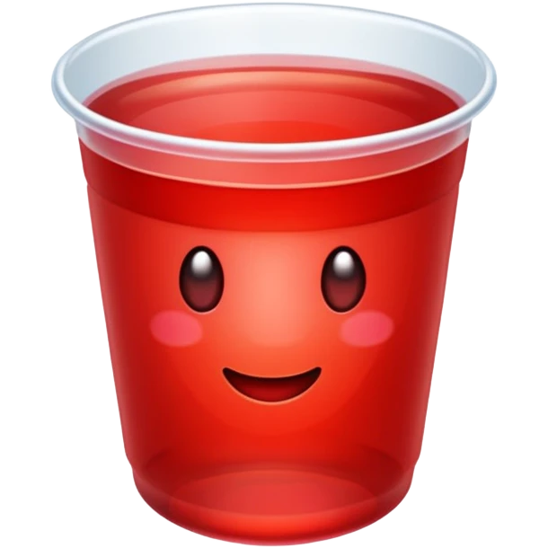  red jelly cup emoji