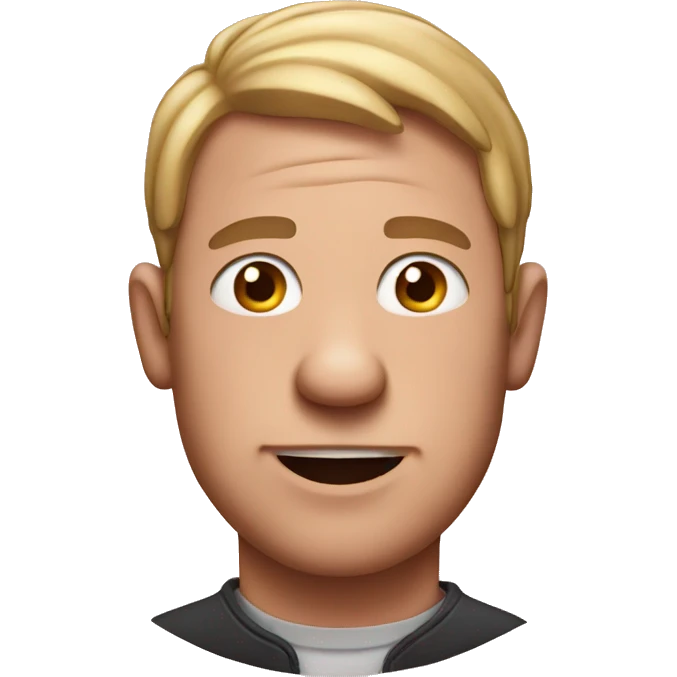 man with a face of a pig emoji