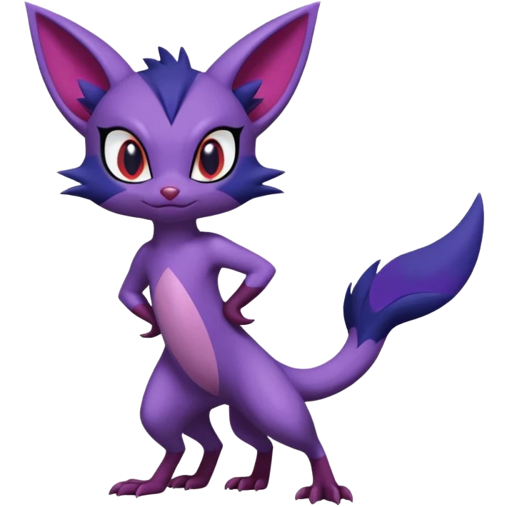  Noibat-Sneasel-Purrloin-Fakémon-hybrid-creature (full body)  emoji